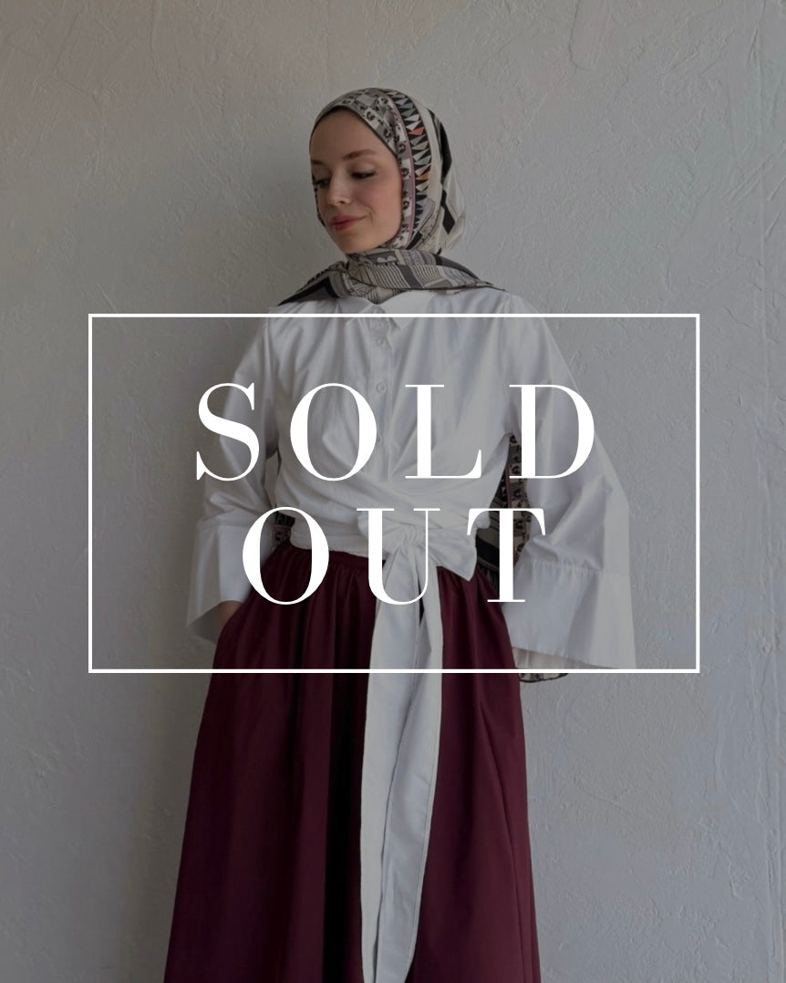 White Side Knot Wrap Top | توب ابيض ناعم بقصة لف وربطة جانبية
