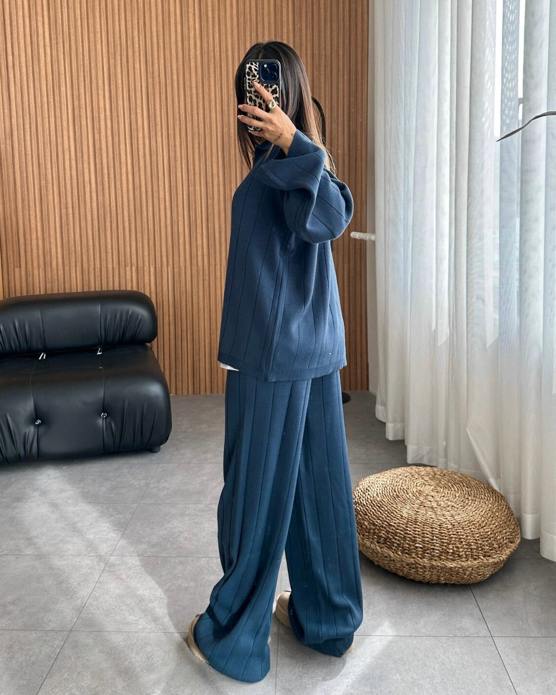 Cozy Deep Blue Loungewear Set