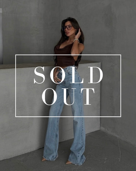 Light Wash High Waisted Flare Denim Jeans | جينز فاتح بخصر عالي قصة شارليستون