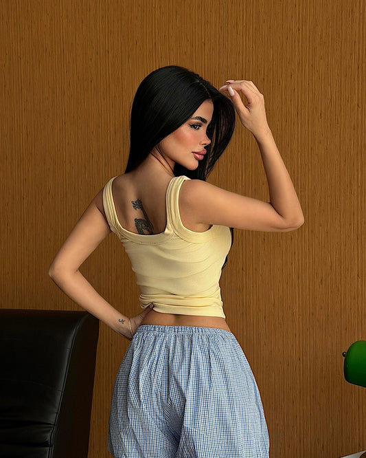 Butter Yellow Tank Top | تانك توب باللون الأصفر