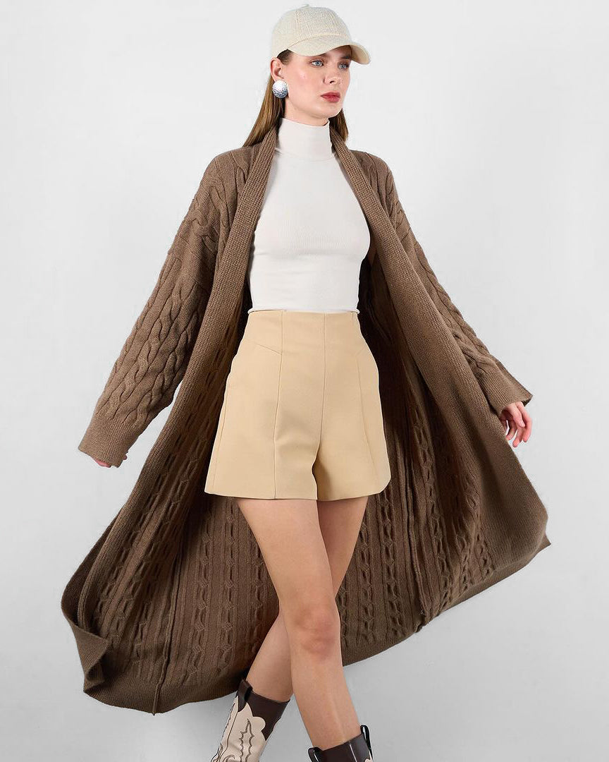 קרדיגן רופף באורך בינוני