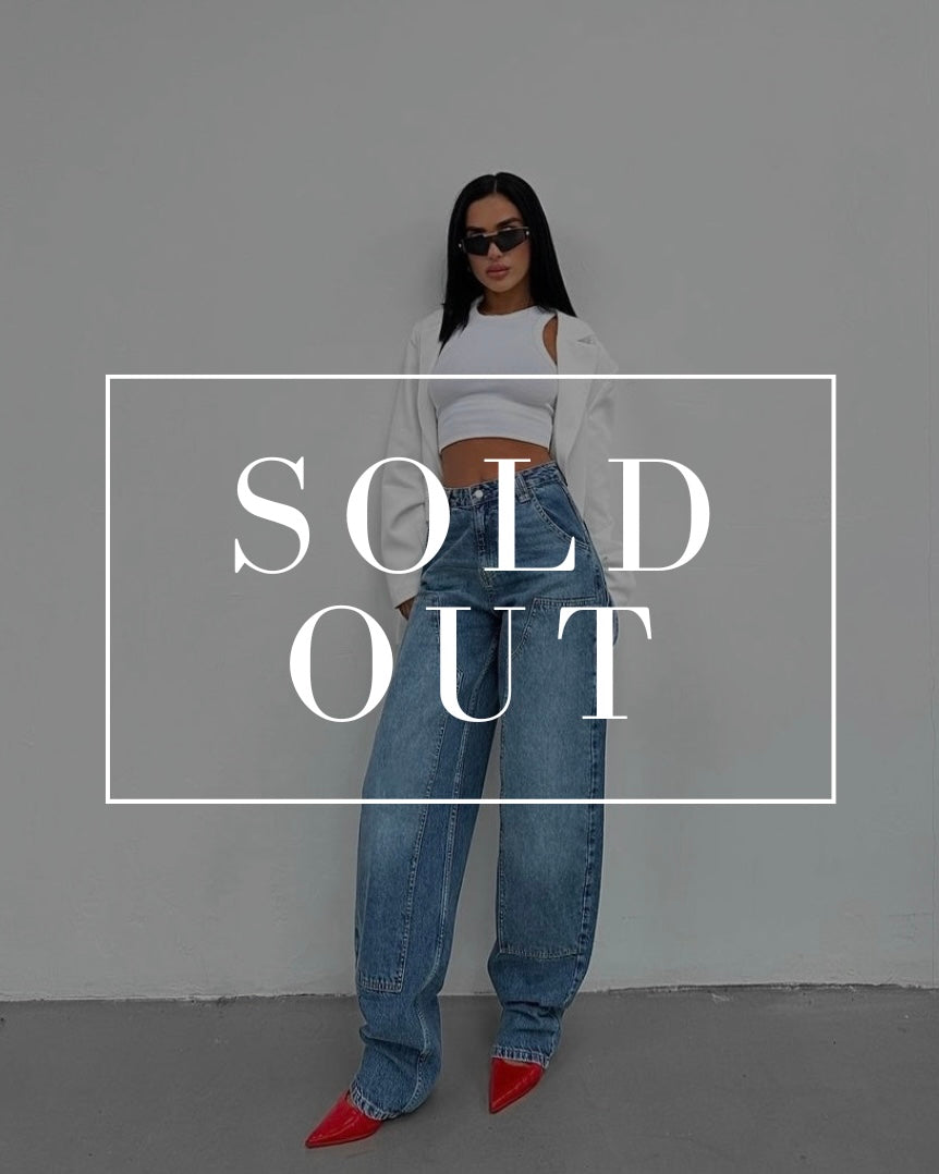 Vintage Cargo Wide Leg Denim Jeans | كارجو جينز فينتج واسع الأرجل