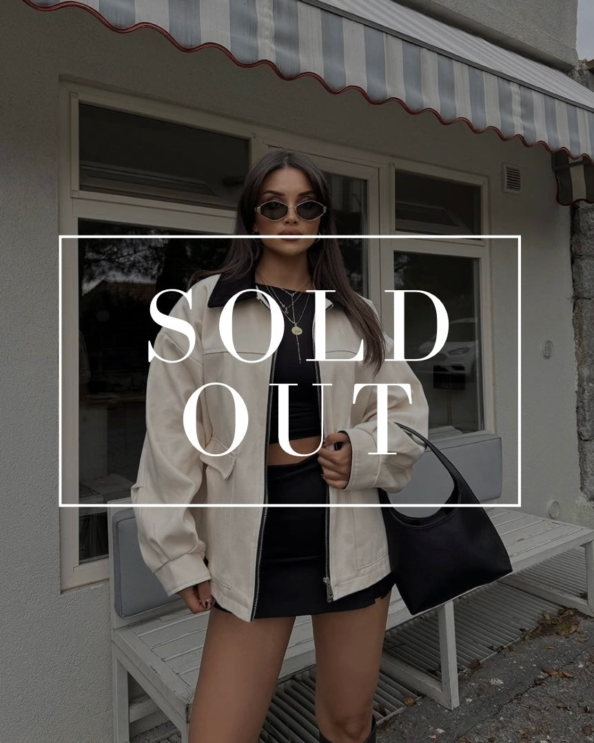 Cream Jacket with Black Cuffs & Collar