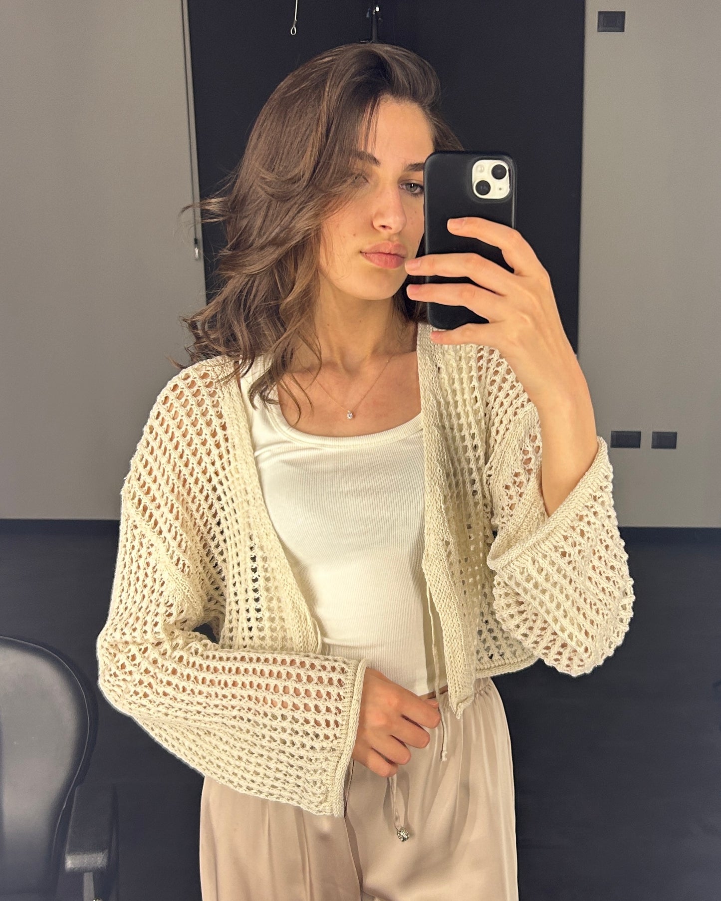 קרדיגן קרושה קדמי לקשור