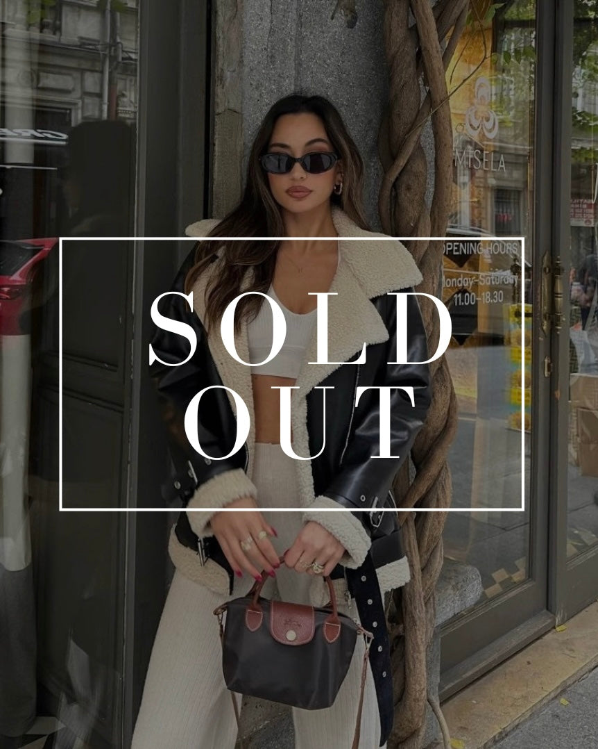 Black Leather Shearling Jacket