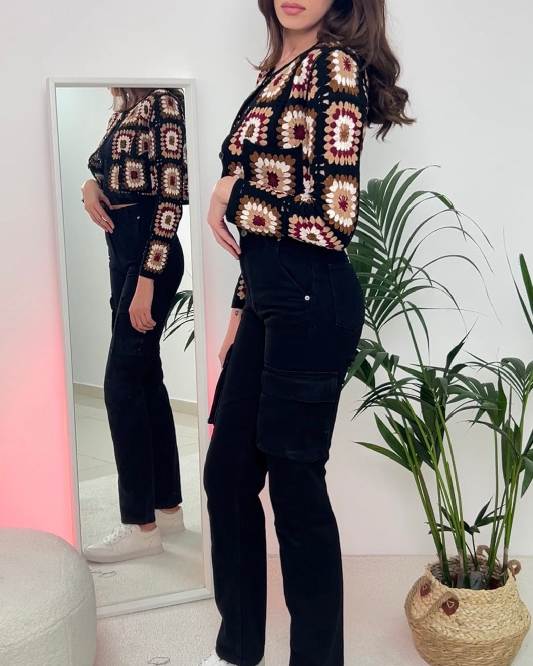 Black Cargo Jeans | جينز كارغو أسود