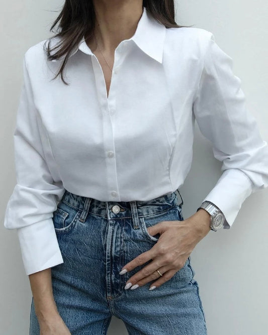 Solid Formal White Shirt