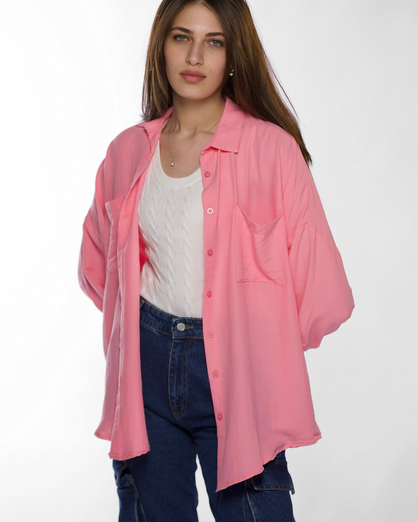 Long Sleeve Pink Shirt