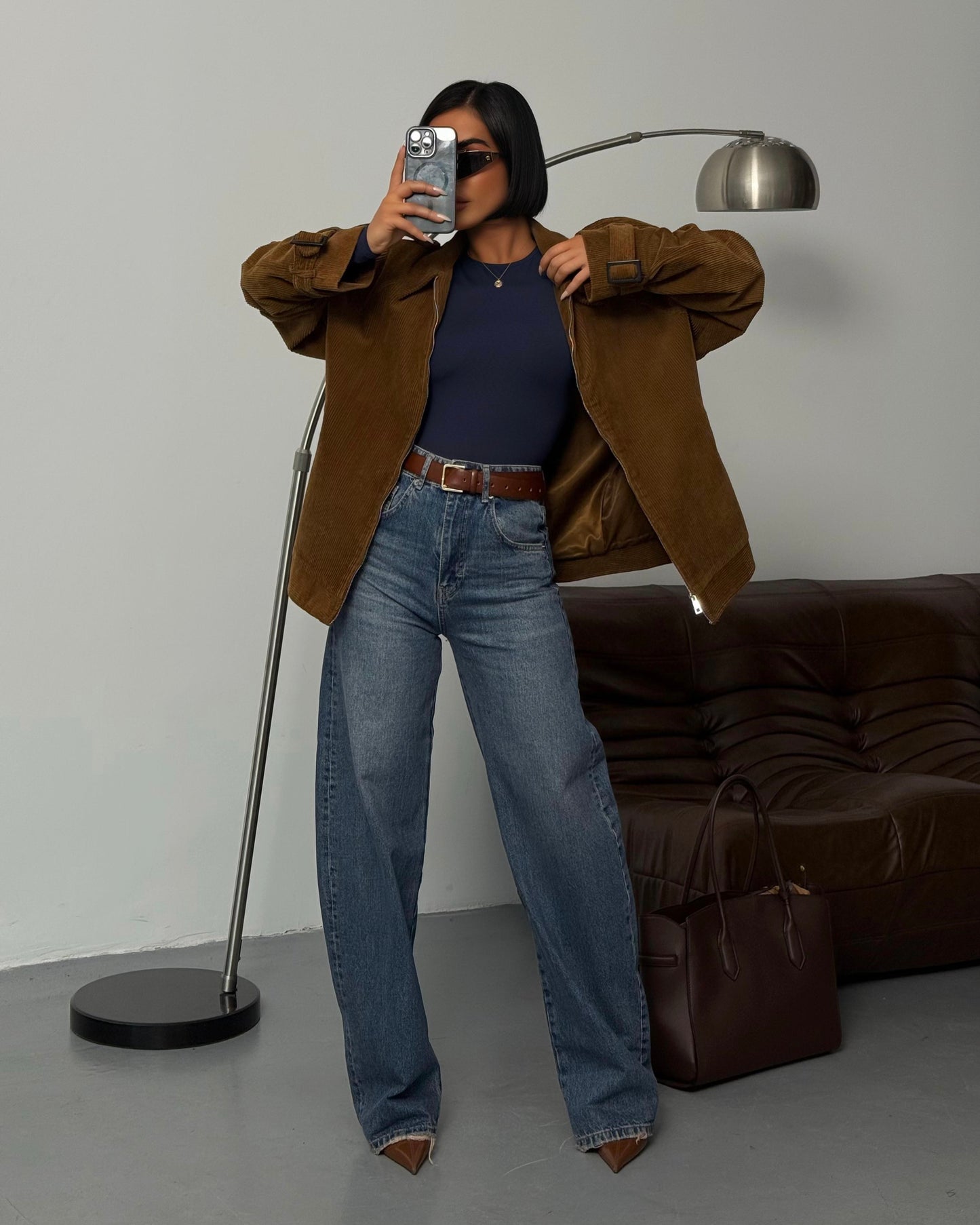 Timeless High-Rise Relaxed Wide-Leg Denim | جينزكلاسيكي واسع الساق بخصر مرتفع