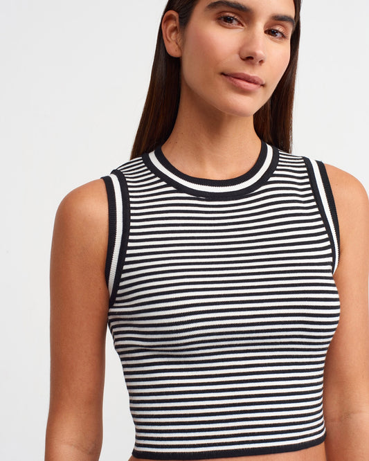 Striped Fitted Top