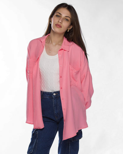 Long Sleeve Pink Shirt