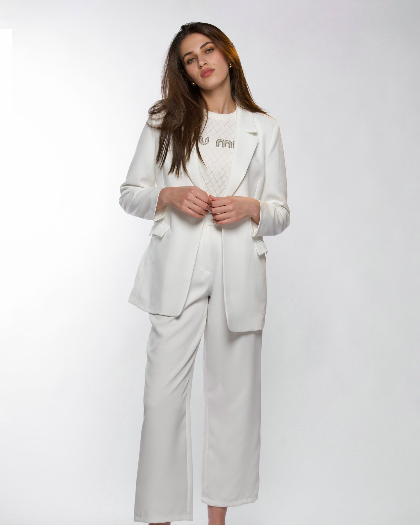 White Classy Suit