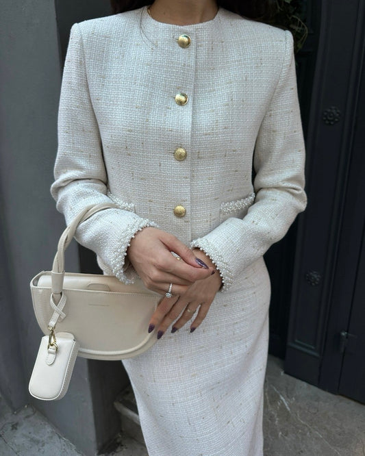 סט טוויד באמצע אורך