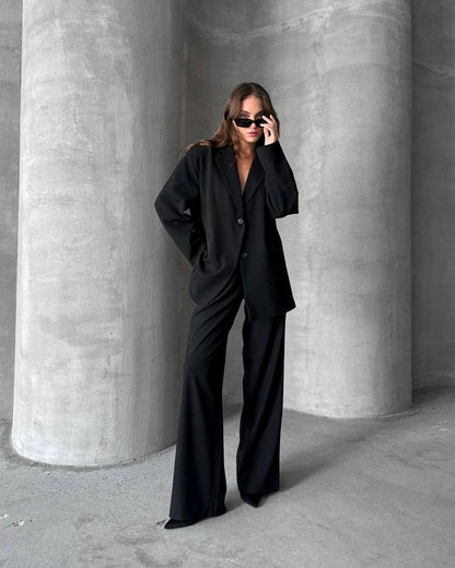 Timeless Oversized Black Suit