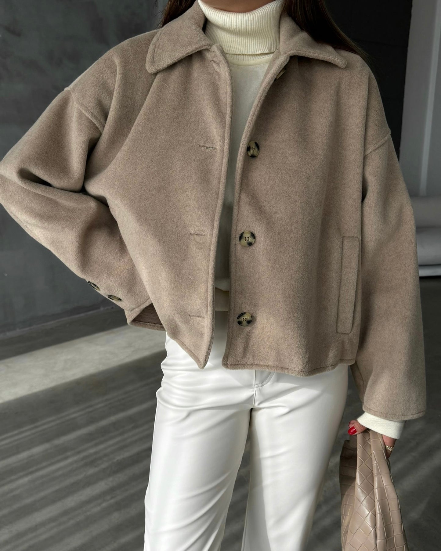 Soft Wool-Blend Jacket