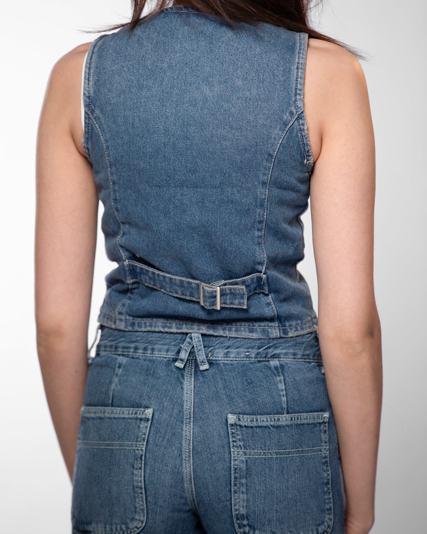 Denim Vest Top