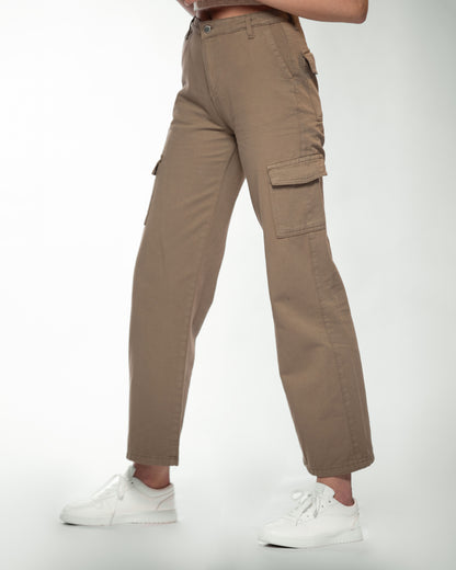 Straight Leg Cargo Jeans