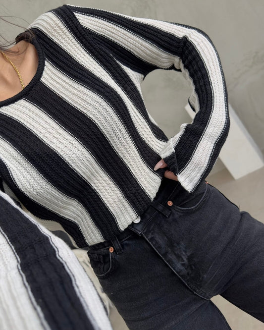 טופ קרושה עם פסים