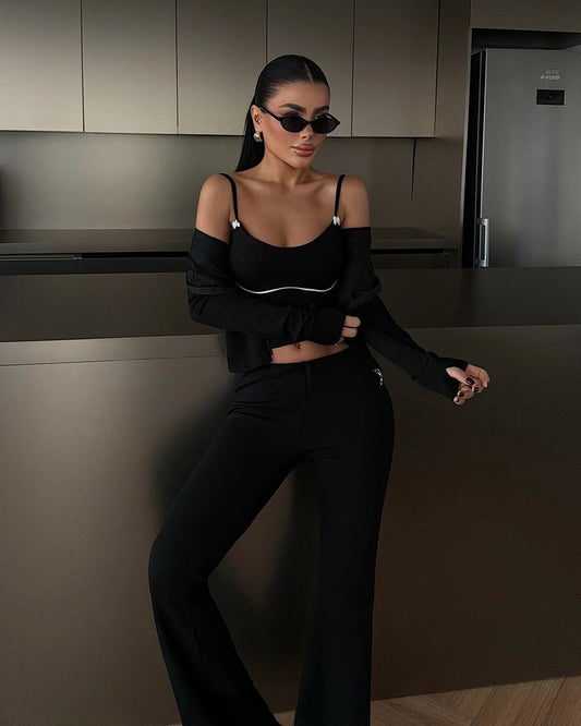 Chic Sport three -Piece Set |طقم سبورت بتصميم منحوت
