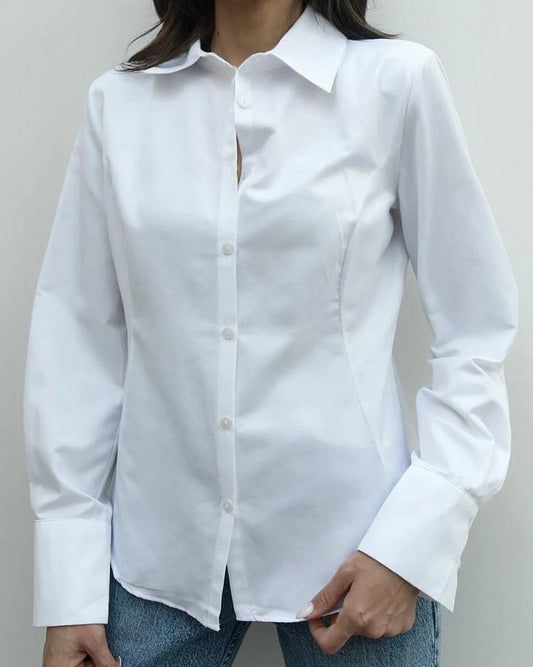 Solid Formal White Shirt