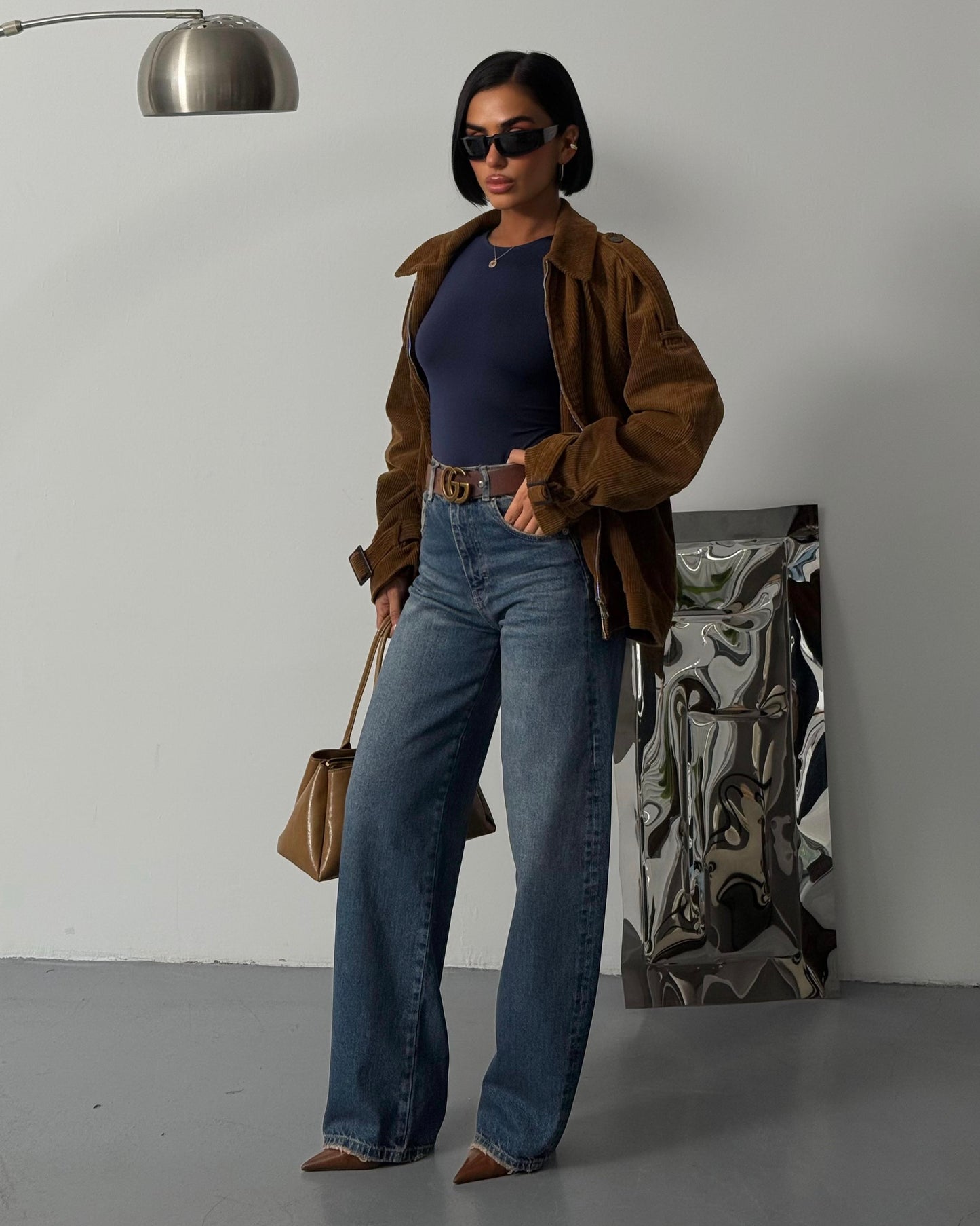 Timeless High-Rise Relaxed Wide-Leg Denim | جينزكلاسيكي واسع الساق بخصر مرتفع