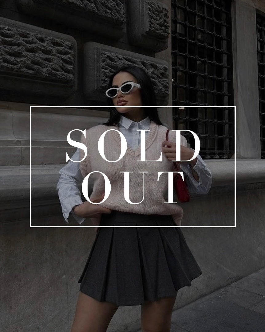 Salmon Pink Knitted Sweater Vest | فيست صوف باللون السلمون الوردي