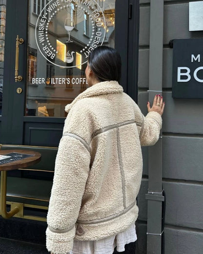 Cozy Shearling Aviator Jacket