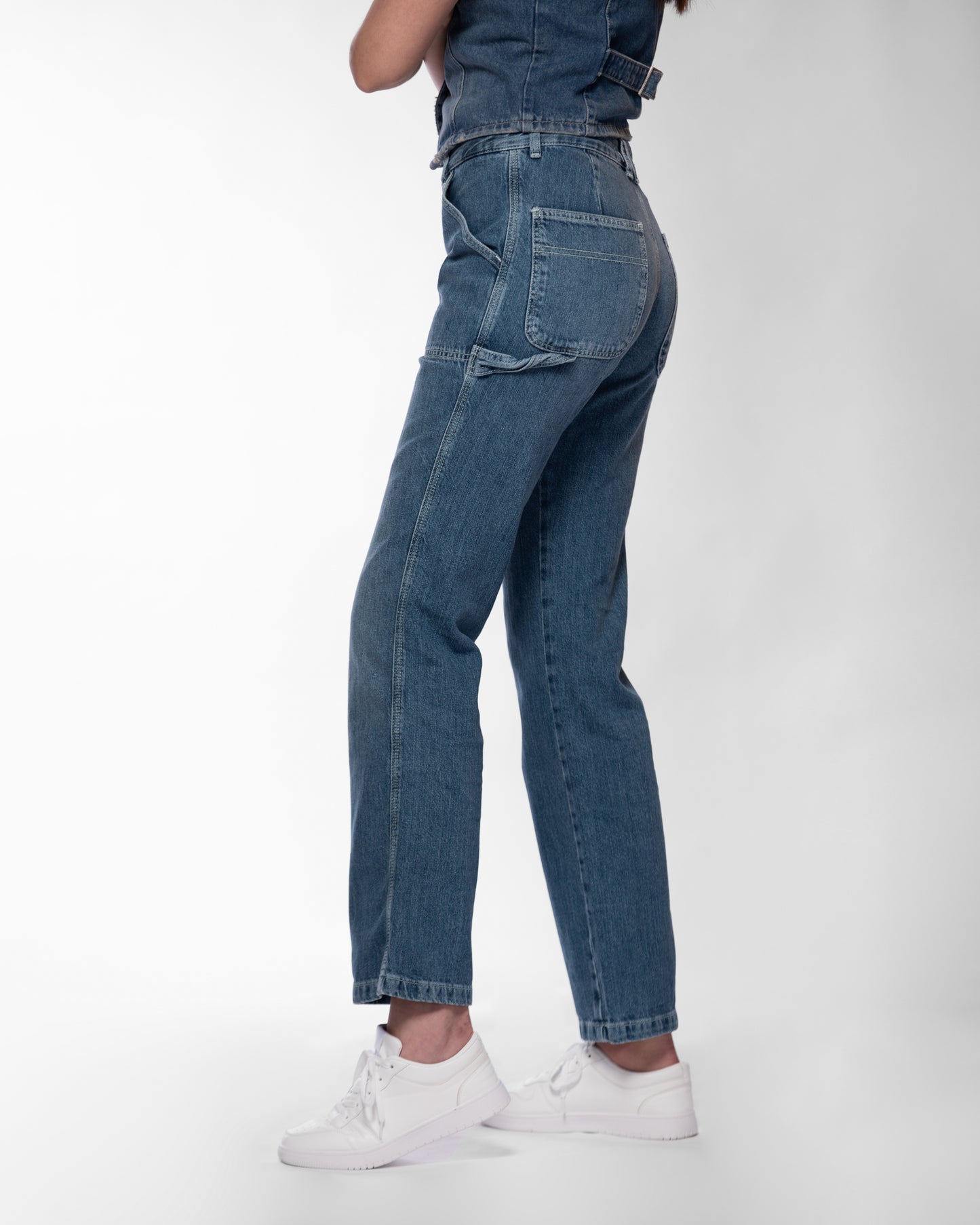 Vintage Wash Denim Jeans