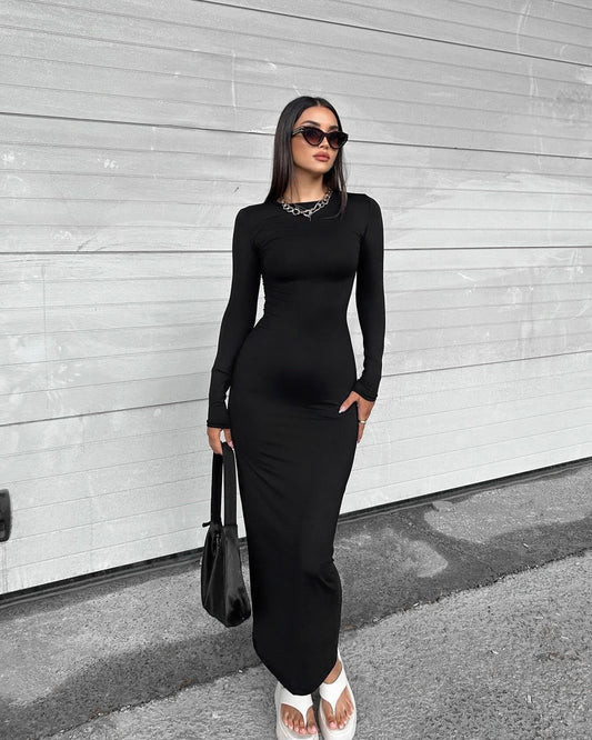 Elegant Black Long Dress